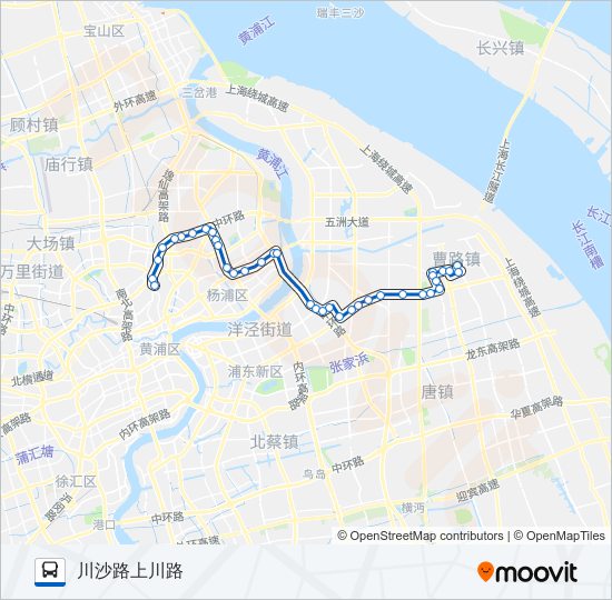 公交991区间路的线路图