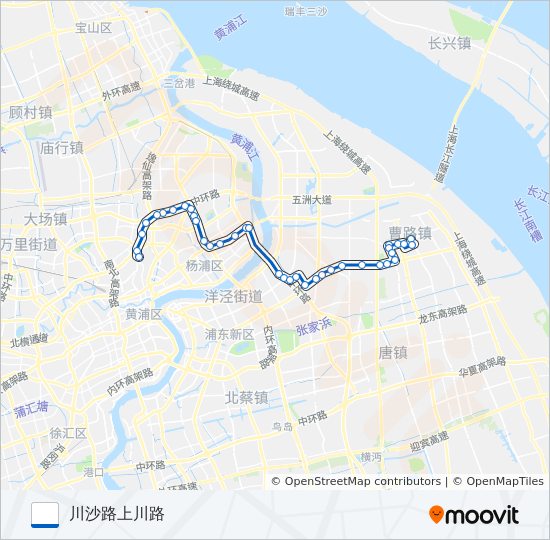 991路区间 bus Line Map