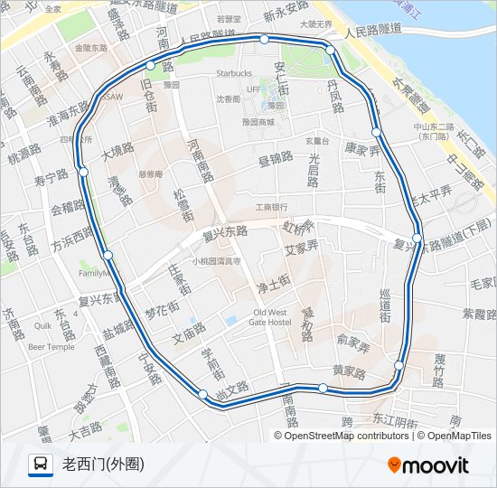 公交11路的线路图
