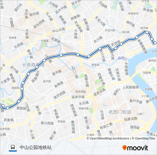 13路 bus Line Map