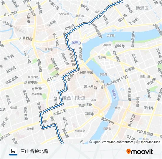 17路 Bus Line Map