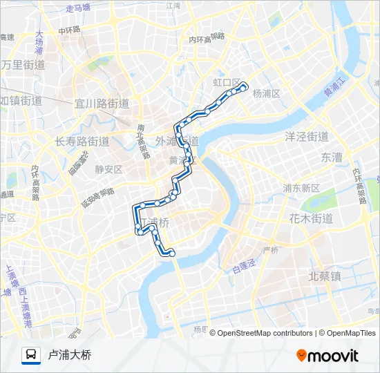 17路 Bus Line Map