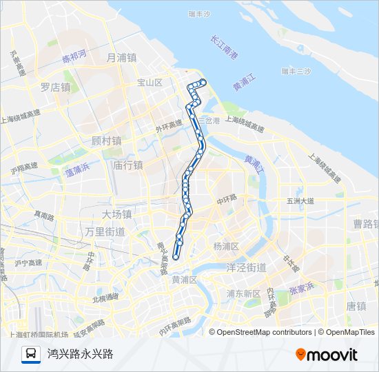 公交51路的线路图