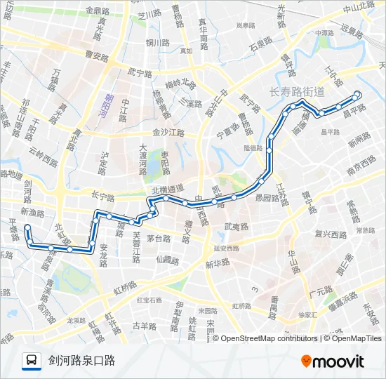 54路 Bus Line Map