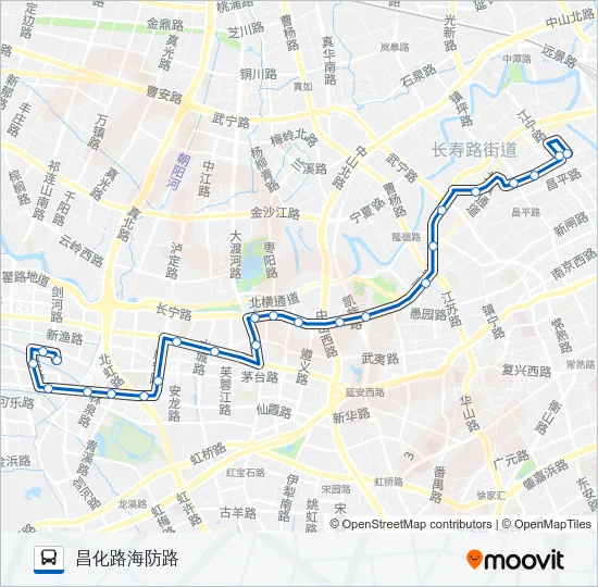 54路 Bus Line Map