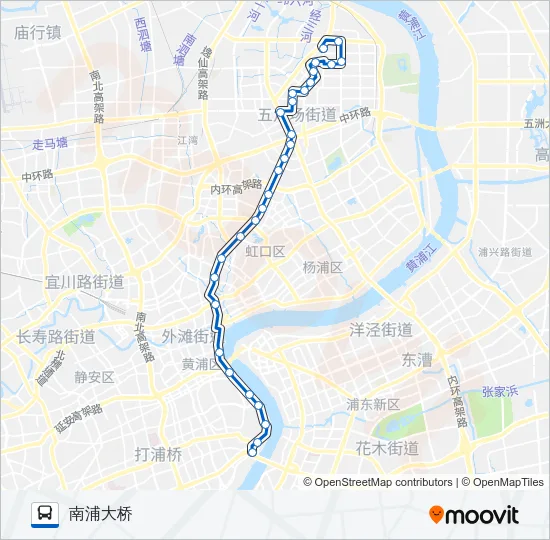 55路 Bus Line Map