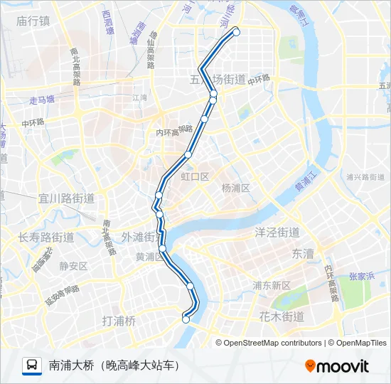 55路 Bus Line Map