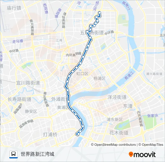 55路 Bus Line Map