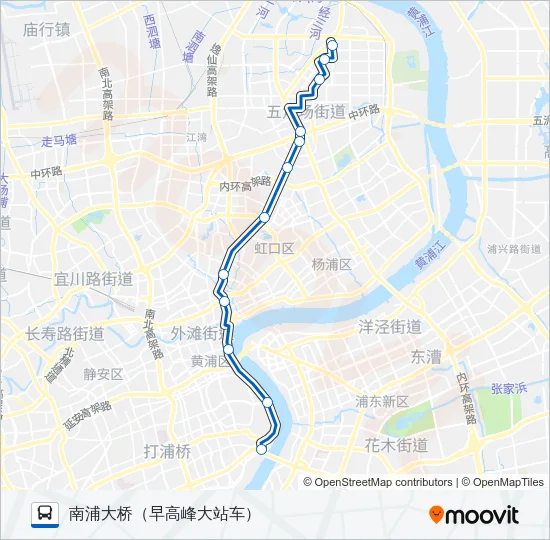 55路 Bus Line Map