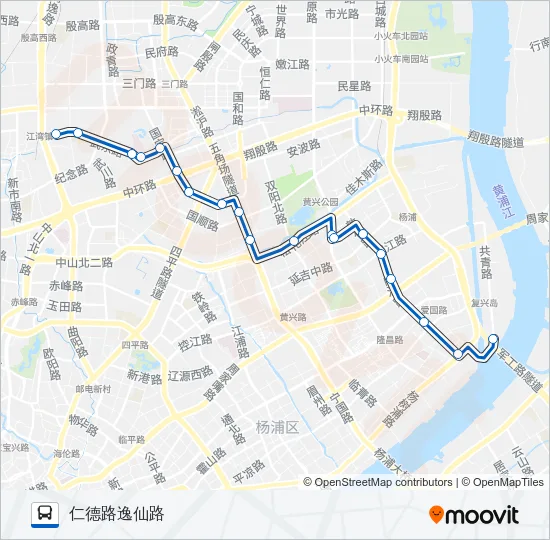 60路 Bus Line Map