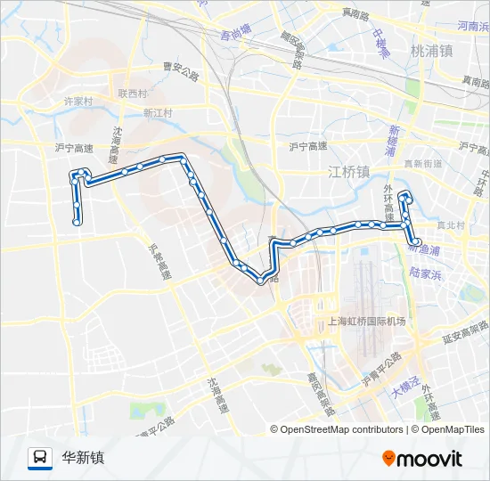 74路 Bus Line Map