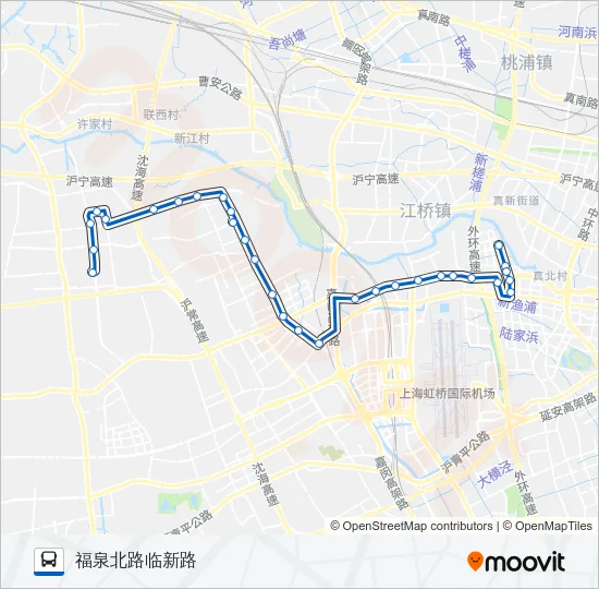 74路 Bus Line Map