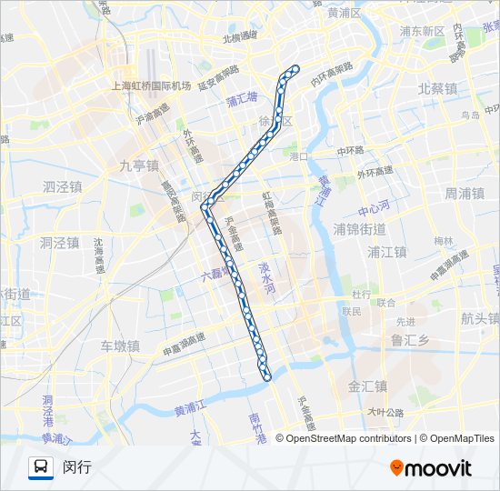 公交徐闵路的线路图