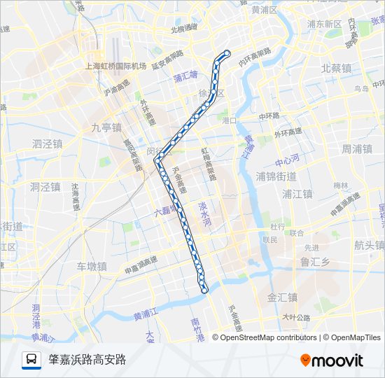 公交徐闵路的线路图