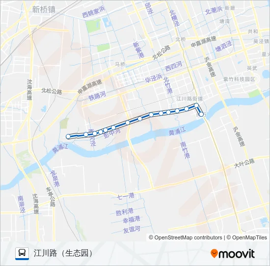 闵东线 Bus Line Map