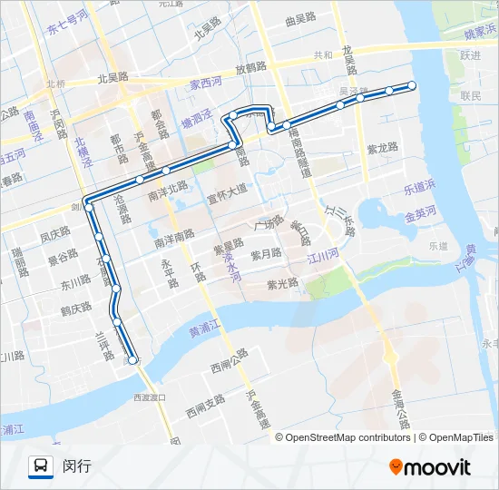 闵吴线 Bus Line Map