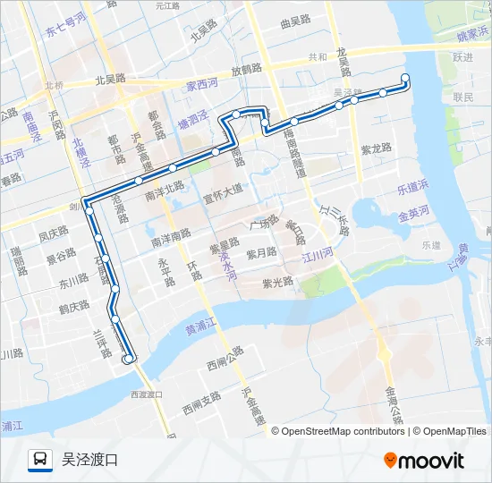 闵吴线 Bus Line Map