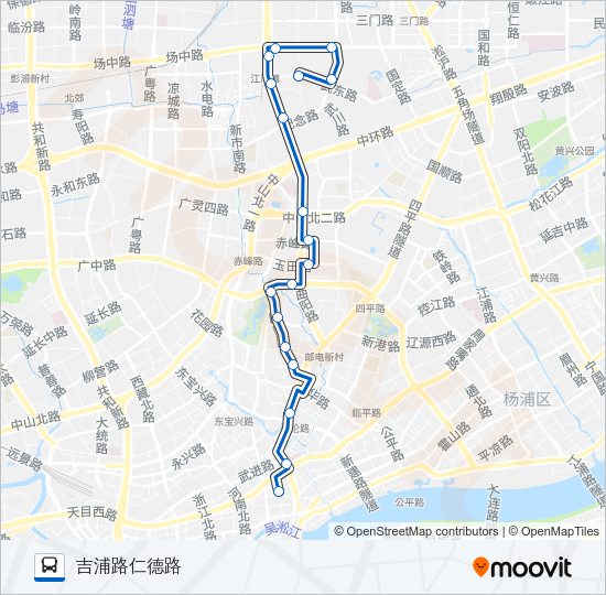 公交100路的线路图