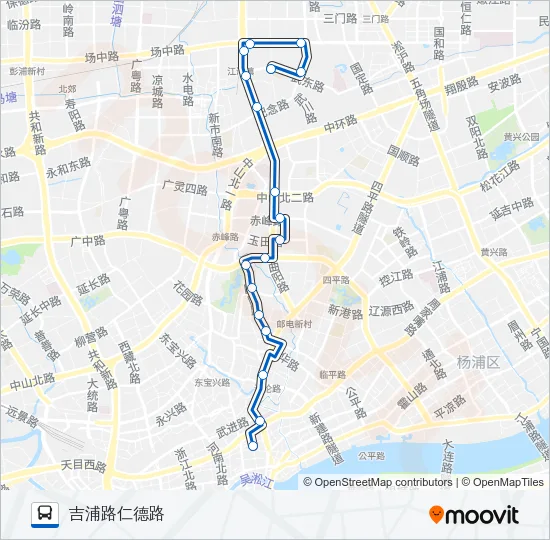 100路 Bus Line Map