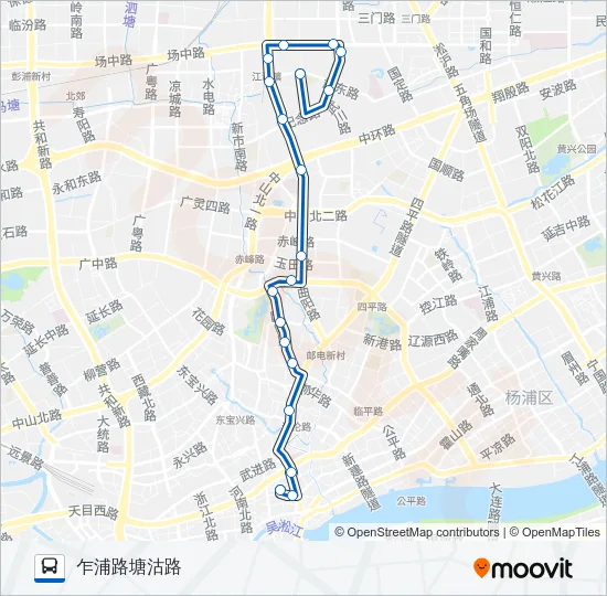100路 Bus Line Map