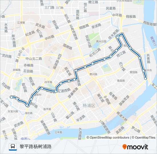 公交103路的线路图