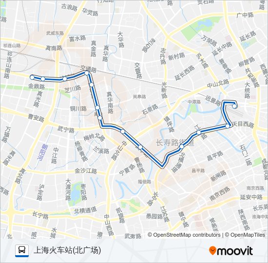 公交106路的线路图