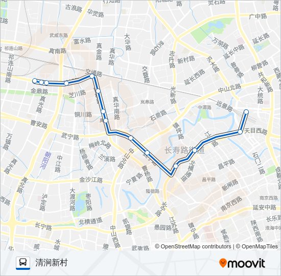 公交106路的线路图