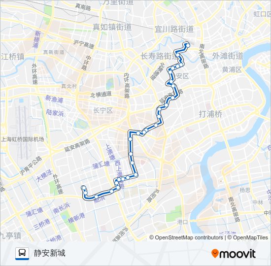 公交113路的线路图