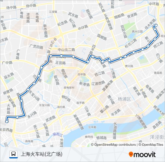 公交115路的线路图