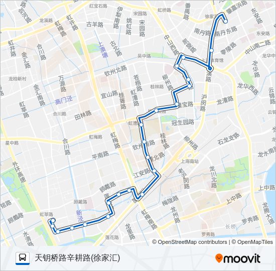 公交122路的线路图