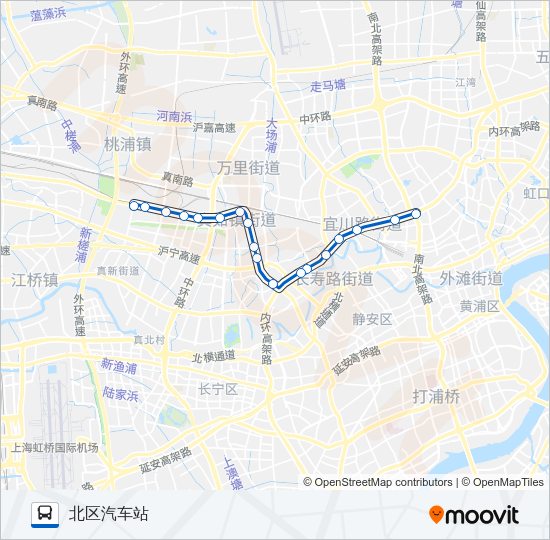 公交129路的线路图