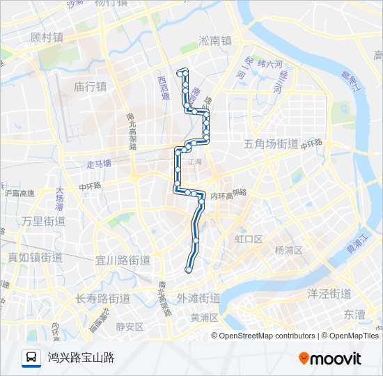 公交132路的线路图