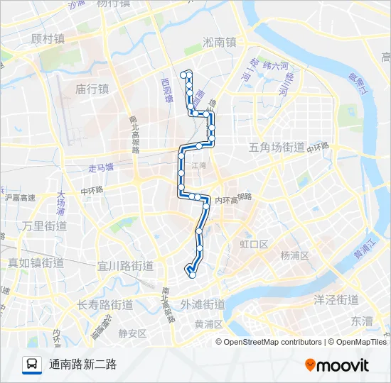 132路 Bus Line Map