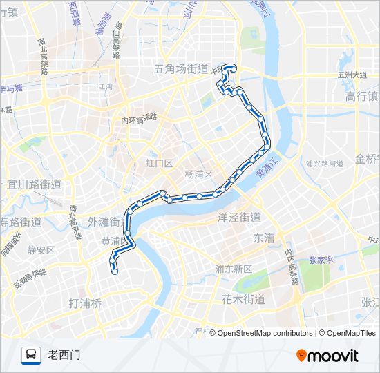 135路 bus Line Map