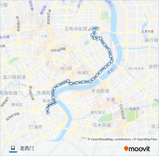 135路 Bus Line Map