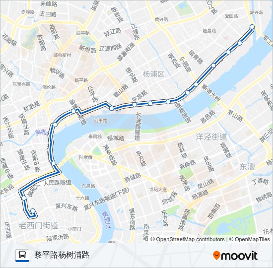 公交135路的线路图
