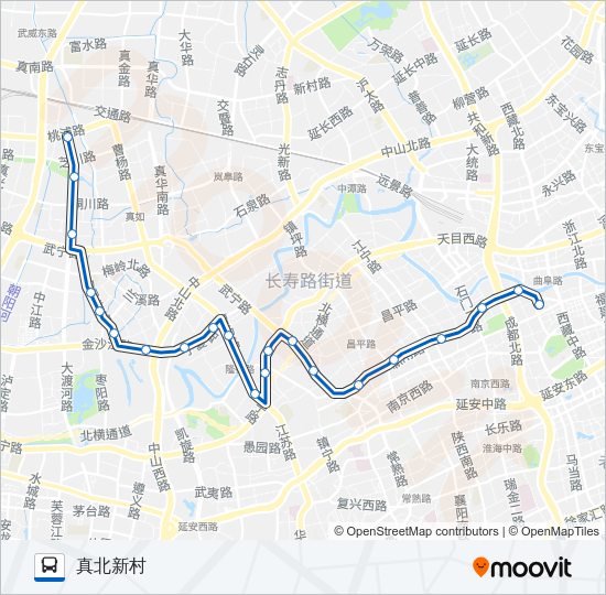 公交136路的线路图