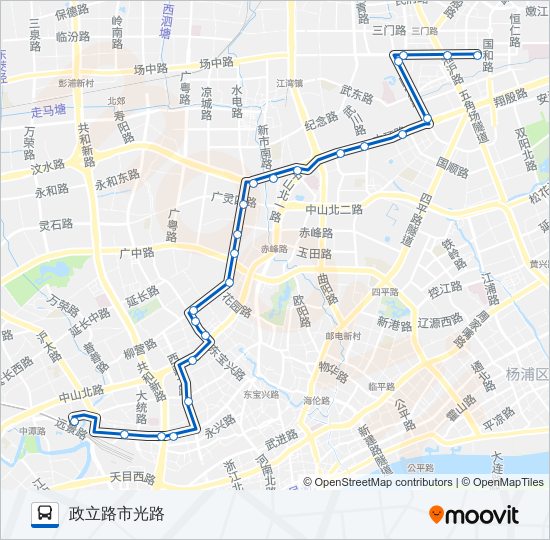 公交140路的线路图