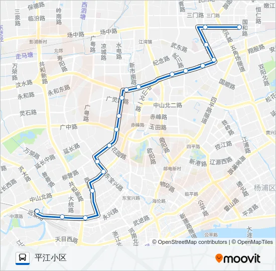 140路 Bus Line Map