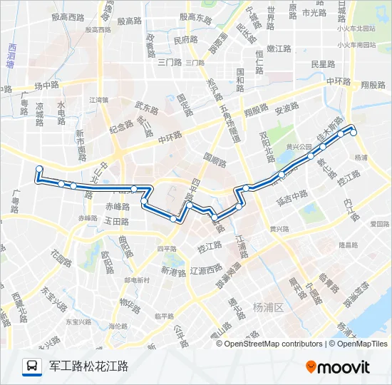 142路 Bus Line Map