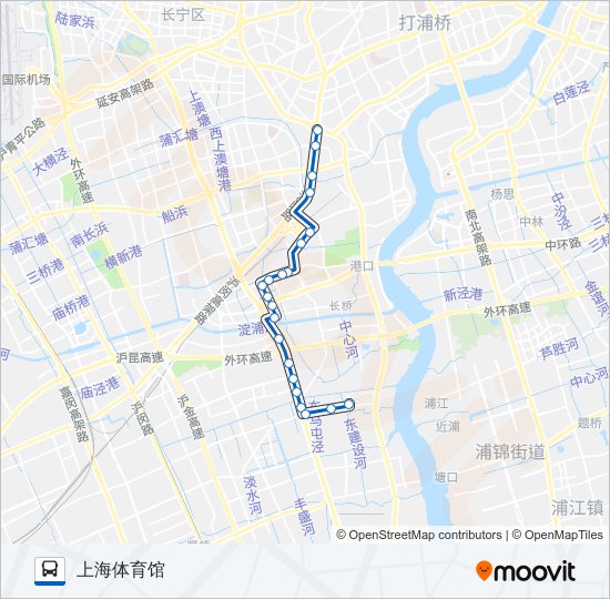 公交157路的线路图