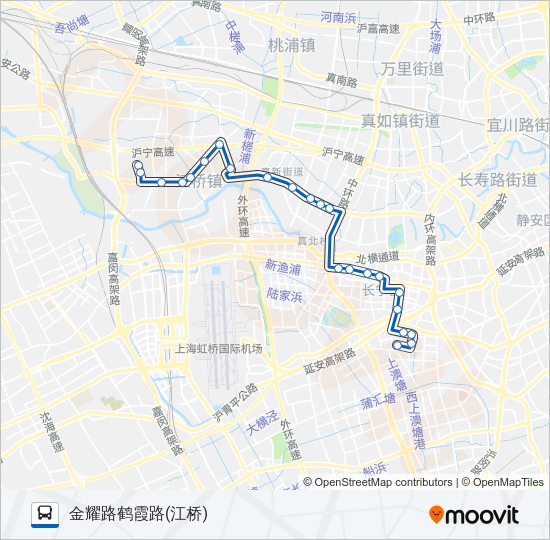 公交158路的线路图