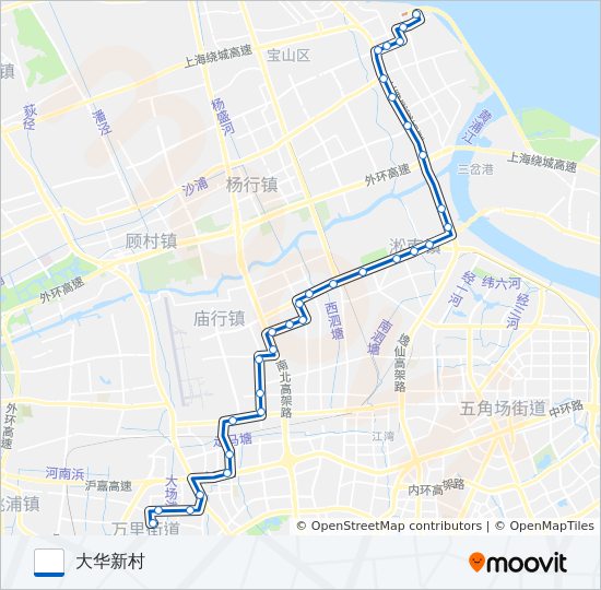 公交159路的线路图