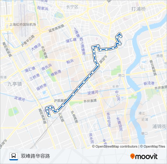 公交166路的线路图