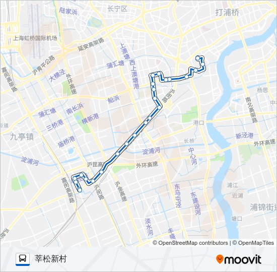 公交166路的线路图