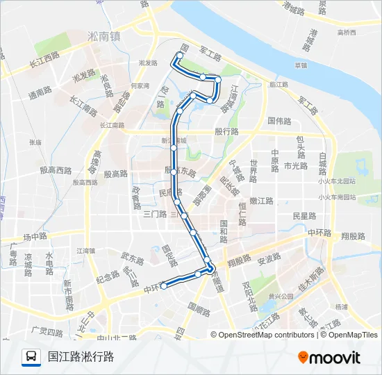 168路 Bus Line Map