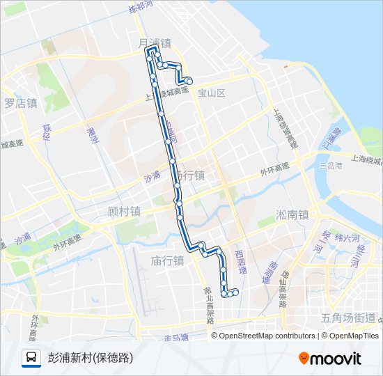 公交172路的线路图