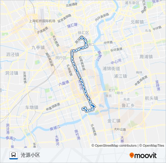 公交180路的线路图