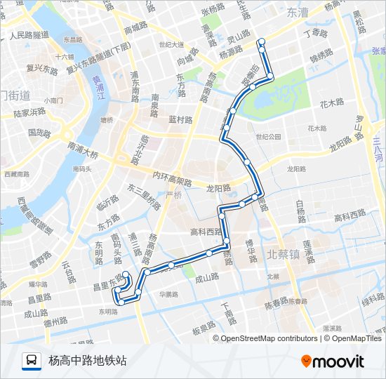 公交184路的线路图