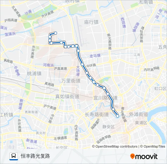 185路 Bus Line Map